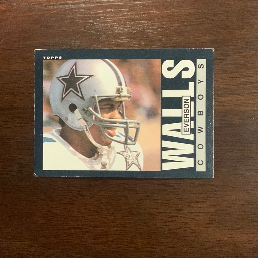 Everson Walls 1985 Topps Card #50